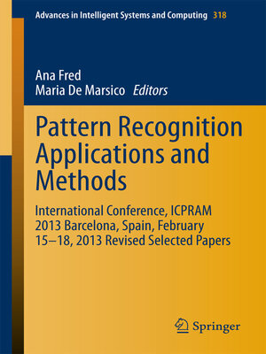 cover image of Pattern Recognition Applications and Methods
